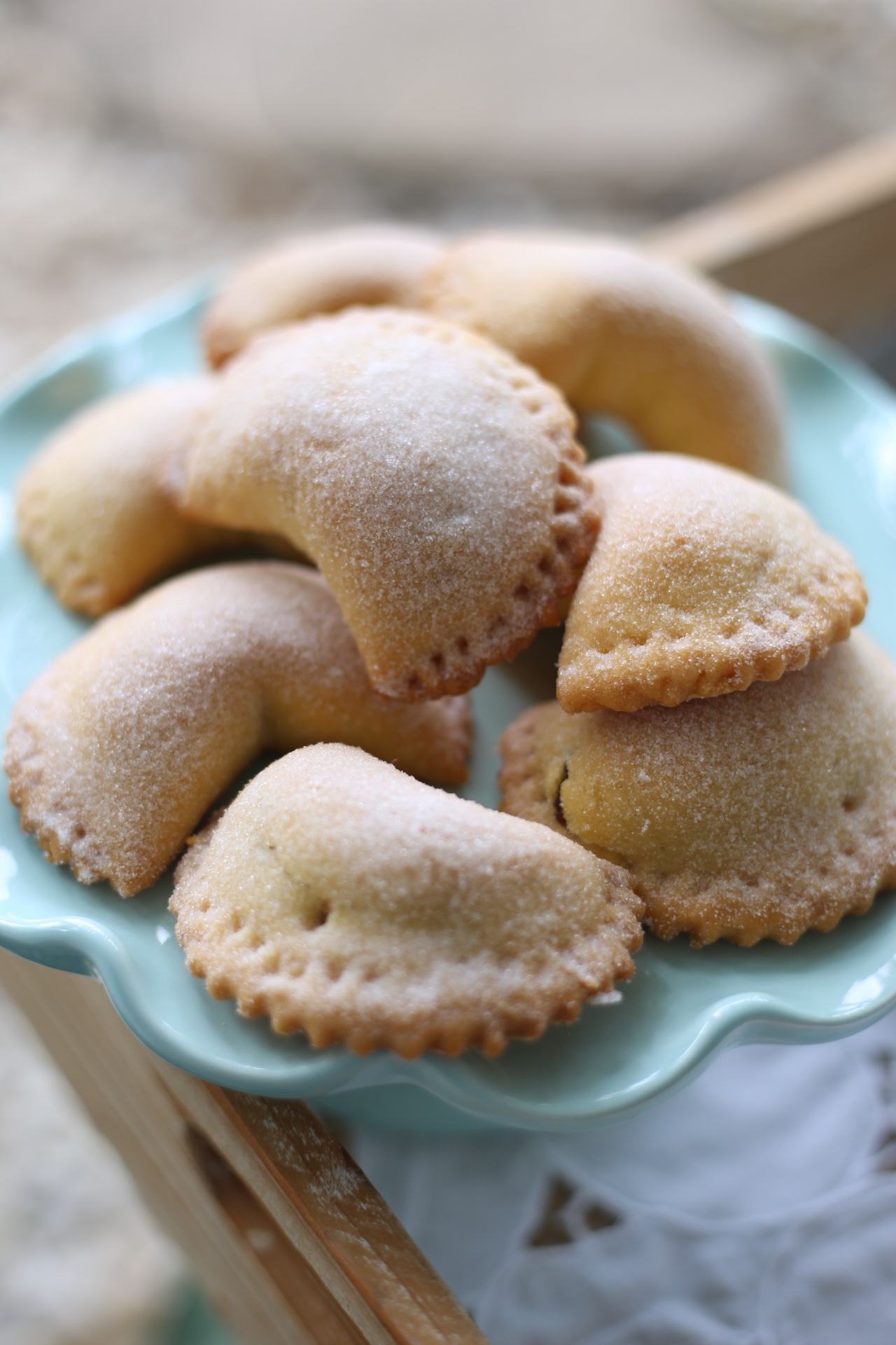 Italian biscuits — amaretti, mezzalune, biscotti